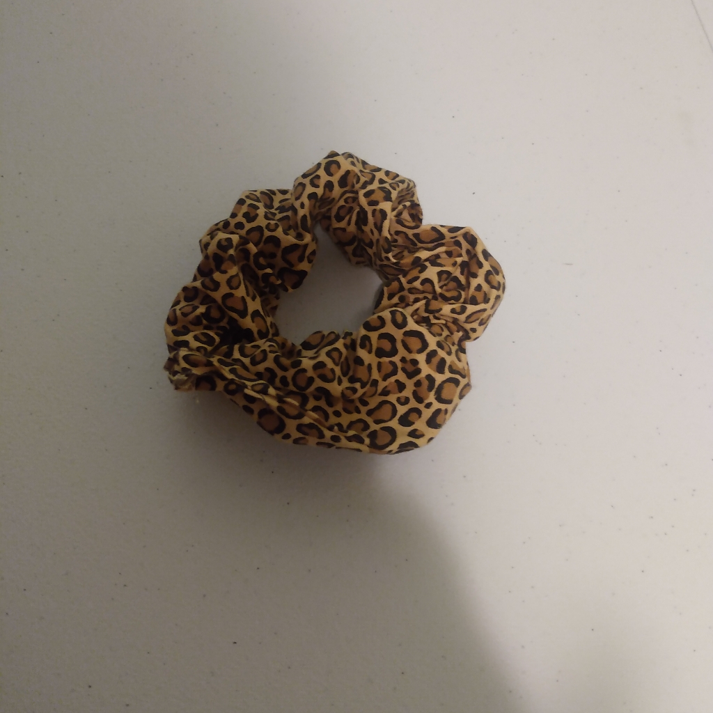 Leopard Print Scrunchie